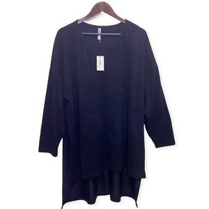 KiiK Luxe Australia One-Size-Fits-All Oversized Long Dress Streetwear Miki Black